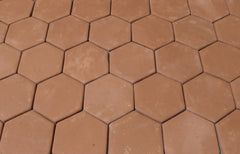 7.75 in. Unsealed Hexagon - Spanish Mission Red Floor Tile by Casatile - view 7