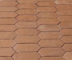 3.25 x 8 Unsealed Picket - Spanish Mission Red Floor Tile by Casatile - view 5