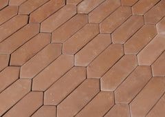 3.25 x 8 Unsealed Picket - Spanish Mission Red Floor Tile by Casatile - view 6