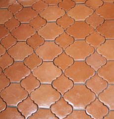 8.125 x 8.875 Sealed Arabesque Picket - Spanish Mission Red Floor Tile by Casatile - view 8