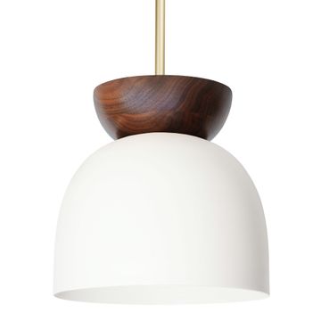 Amélie Luxe Wood 10" Pendant by Cedar & Moss | Fine Artisan Lighting by Cedar & Moss