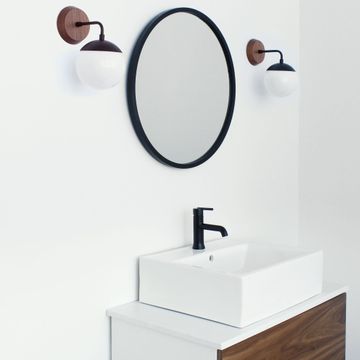 Alto Sconce 6" with Wood Canopy by Cedar & Moss - view 2