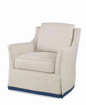 Eyre Skirted Swivel Chair by Century Furniture