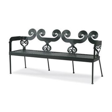 Augustine Metal Garden Bench by Century Furniture