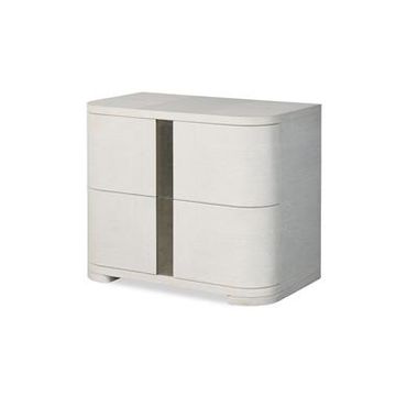 Carino Two Drawer Nightstand - Frost by Century Furniture