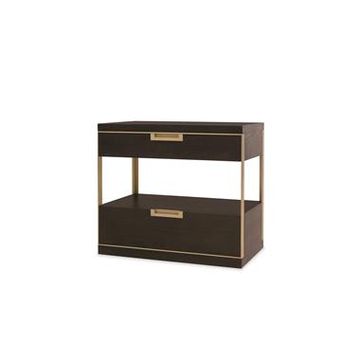 Cadence Two Drawer Nightstand - Mocha by Century Furniture