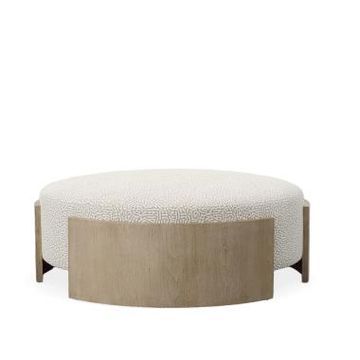 Lunar Walnut Ottoman by Century Furniture