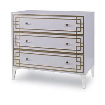 Details I Three Drawer Low Chest by Century Furniture