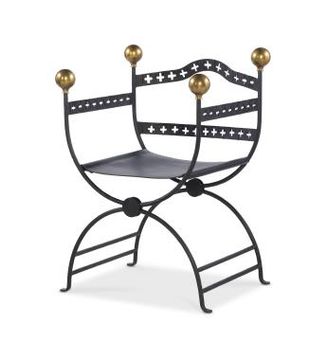 Dante Iron Savonarola Chair by Century Furniture