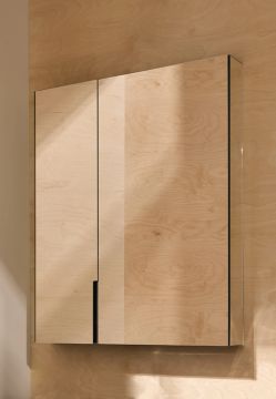 Filo container mirror with LED light, mirror sides, right by Ceramica Cielo