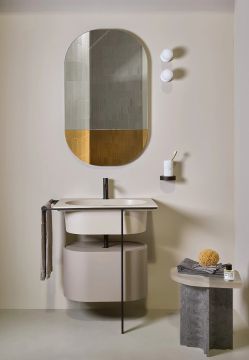 Kyros washbasin with cabinet by Ceramica Cielo
