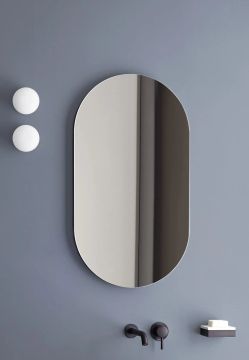 Oval mirror by Ceramica Cielo