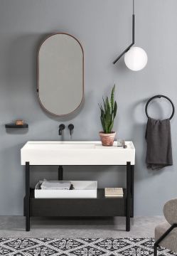 Plinio 115 washbasin with cabinet by Ceramica Cielo