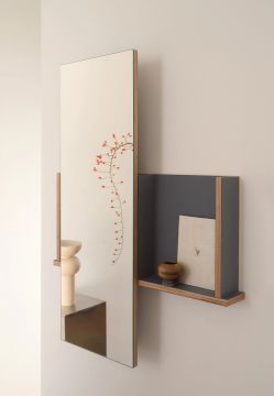 Theo rectangular mirror by Ceramica Cielo