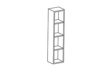 Pensile KUBIKO Rovere h 110 cm by Ceramica Globo