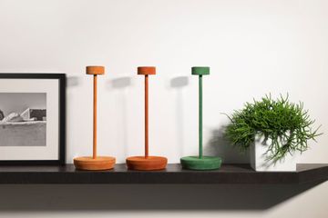Rivetto Art - Leather Led table lamp by Chiaro di Luna - view 5