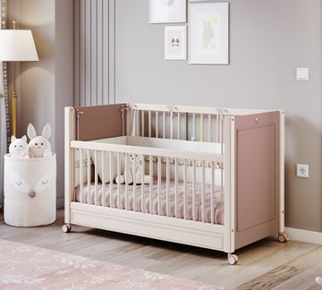 Baby Elegance With Wheel Baby Bed Oak (60x120 cm) by Cilek