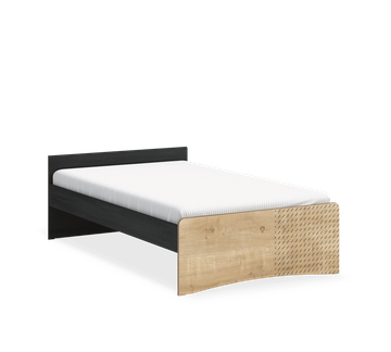 Black Headless Bed (120x200 cm) by Cilek