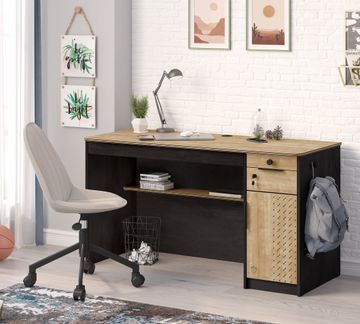 Black Study Desk by Cilek