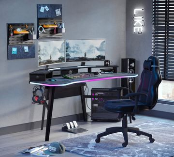 Dark Metal Gaming Desk by Cilek