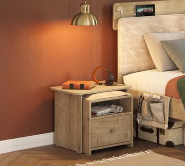 Mocha Nightstand With Table by Cilek