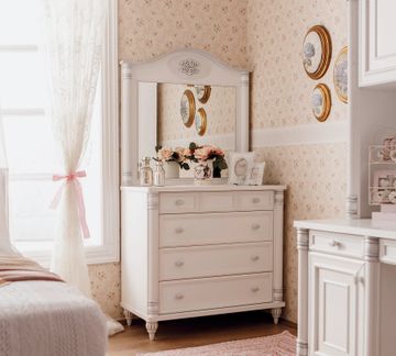 Romantic Dresser With Mirror by Cilek