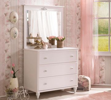 Romantica Dresser With Mirror by Cilek