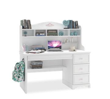 Rustic White Study Unit by Cilek
