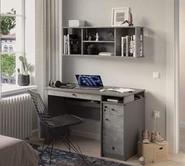 Space Gray Large Study Desk by Cilek