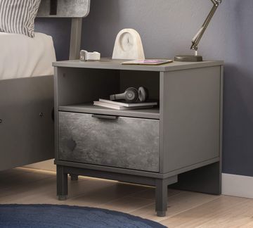 Space Gray Nightstand by Cilek