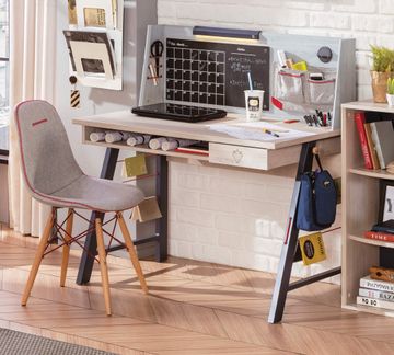 Trio Medium Study Desk (With Unit) by Cilek