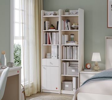 Varia Cream Bookcase Without Door by Cilek