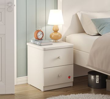 Varia Cream Nightstand by Cilek