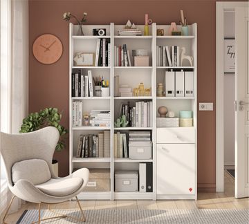 Varia White Bookcase Without Door by Cilek