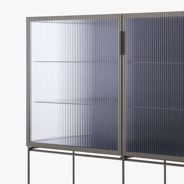 2-DOOR CHEST CLEAR GLASS FRONT K 7 by Cinna - view 3