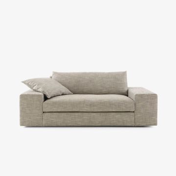 Exclusif Small settee with armrest b by Cinna