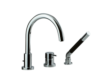 Deck mounted 3-holes single lever bath mixer NUOVA LESS_LN001260 by Cisal