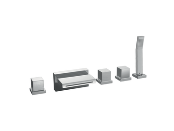 Deck-mounted 5-hole bath mixer ROADSTER ACCENT_RA000260 by Cisal