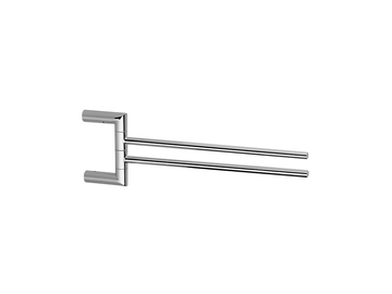 Double towel holder BATHROOM ACCESSORIES_SY090210 by Cisal