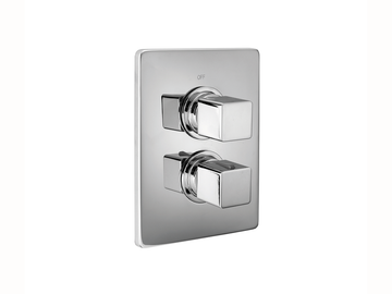 Exposed part for con thermo shower valve, 2-outlet CUBIC_CU018100 by Cisal