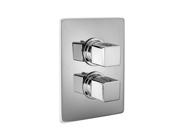 Exposed part for con.thermo.shower valve 1-outlet CUBIC_CU007300 by Cisal