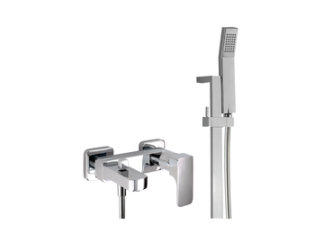 Single lever bath mixer, with shower set CUBIC_CU000062 by Cisal