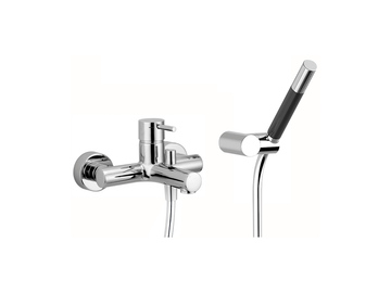 Single lever bath mixer, with shower set NUOVA LESS_LN000120 by Cisal