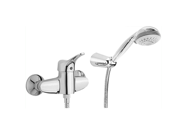 Single lever shower mixer, with shower set MITO3_M3000450 by Cisal