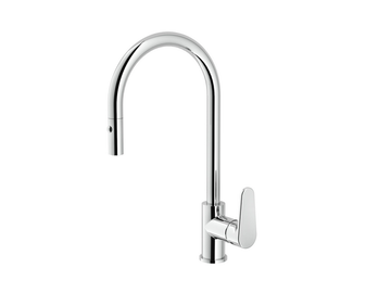 Single lever sink mixer ES with pull out handspray KITCHEN_A3000575 by Cisal