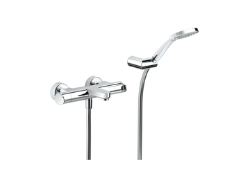 Thermostatic bath mixer, with shower set ALMA_A3D21010 by Cisal