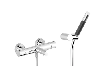 Thermostatic bath mixer, with shower set SLIM_SMD23010 by Cisal