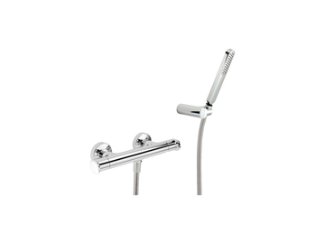 Thermostatic shower mixer, with shower set LINEAVIVA_LVD01010 by Cisal