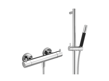Thermostatic shower mixer with sliding bar NUOVA LESS_LNS01010 by Cisal