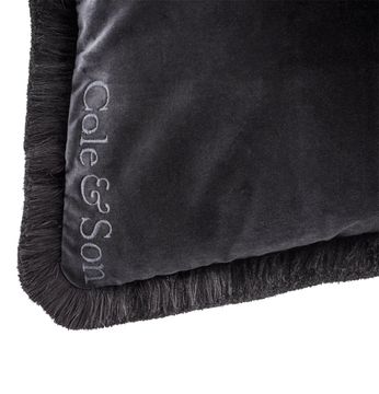Palm Jungle Velvet Cushion with Fringing by Cole & Son - view 4